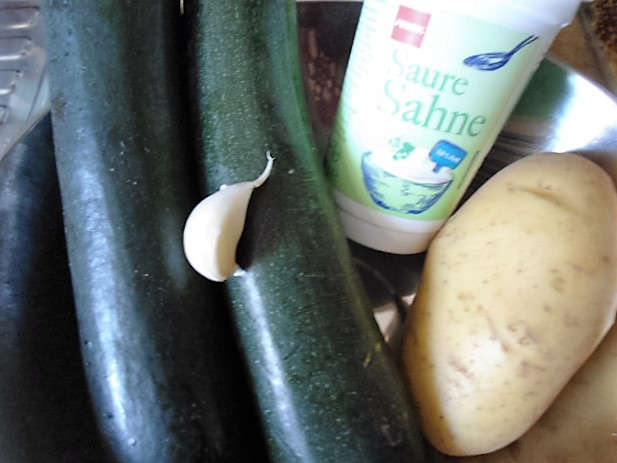 Grinscheles Welt: Zucchinicreme - Suppe