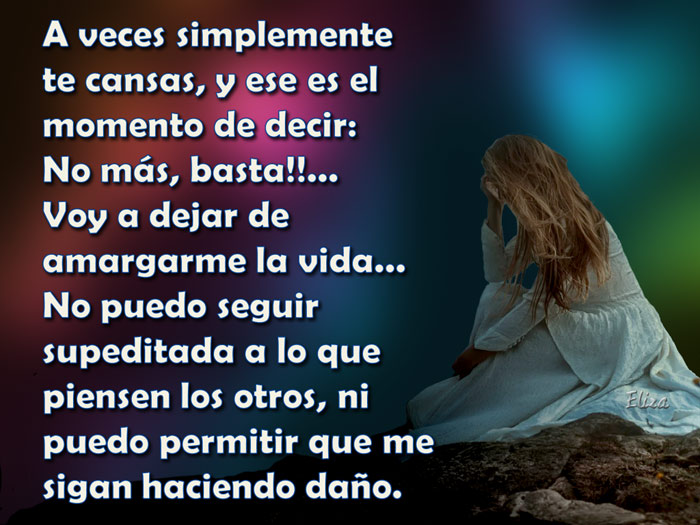 Tarjetas y Postales: A veces simplemente te cansas