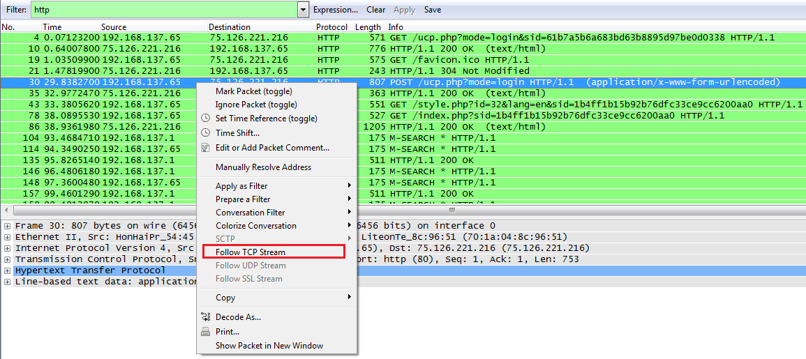 how to sniff https passwords with wireshark https