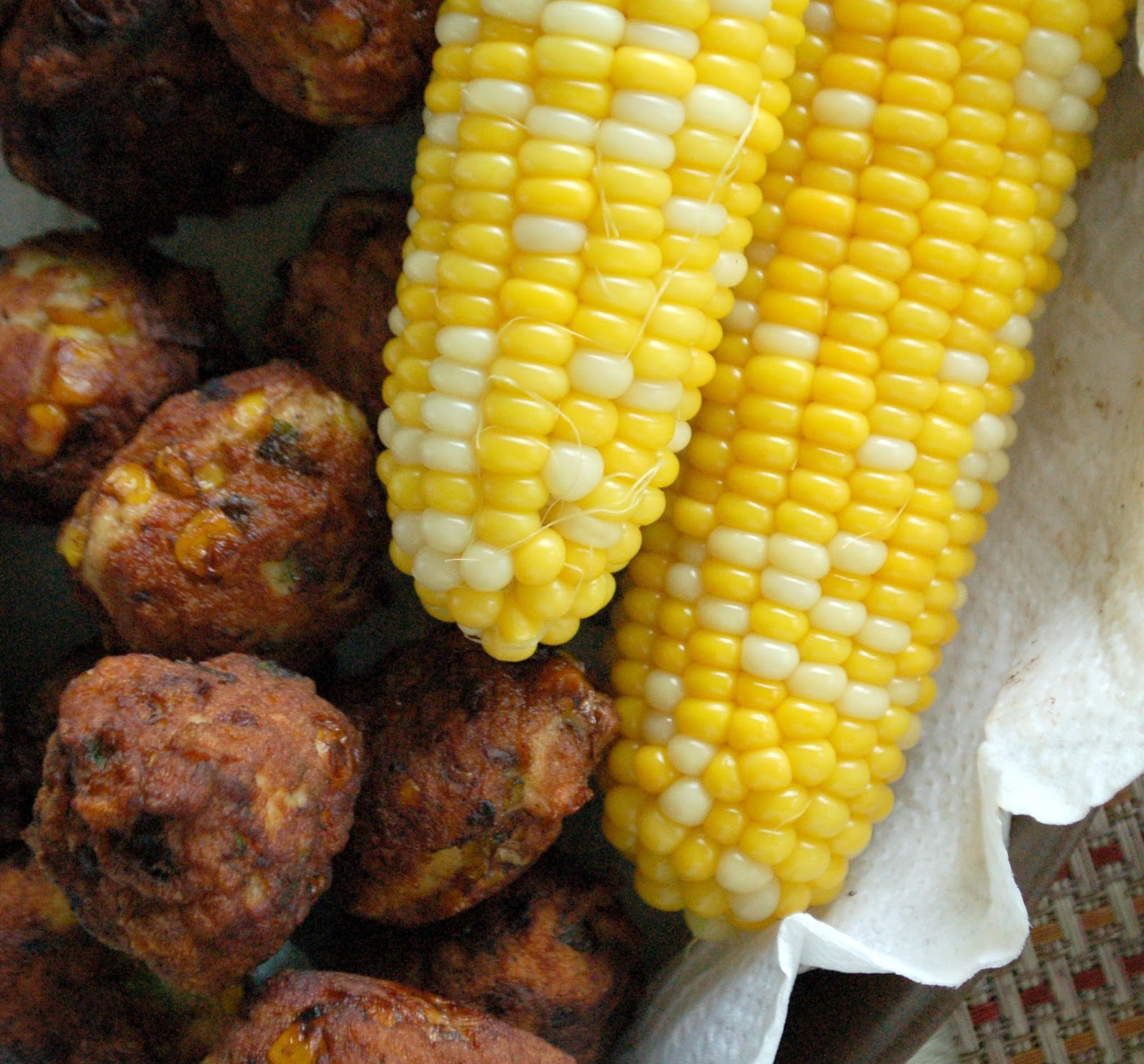 The Spice Garden Turkey and Corn Meatballs with a Roasted Red Pepper