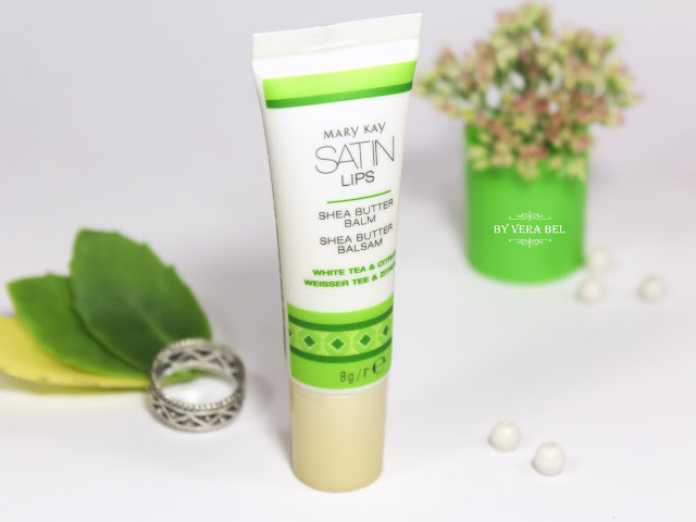 Бальзам для губ Satin lips с маслом ши "Белый чай и цитрус" от Mary Kay Balzam dlya gub Satin lips s maslom shi "Belyiy chay i tsitrus" ot Mary Kay, обзор, отзыв, review, Vera Bel