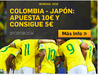 betfair promocion Colombia vs Japon apuesta 10€ y Consigue 5€ 19 junio betfair promocion Colombia vs Japon apuesta 10€ y Consigue 5€ 19 junio