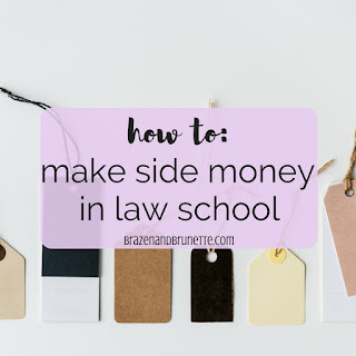 How to make money in law school. how to make money as a student. make money from home. income for law students. law school side hustles. law school side money. how to take out less student loans in law school. poshmark promo code. thredup promo code. ibotta promo code. shop kick promo code. law school advice. law school tips. law school blog. law student blogger | brazenandbrunette.com