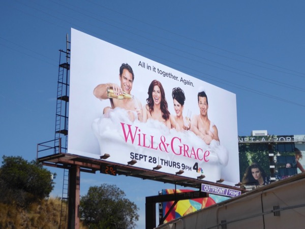 Will & Grace season 9 revival billboard Will Grace revival season 9 billboard
