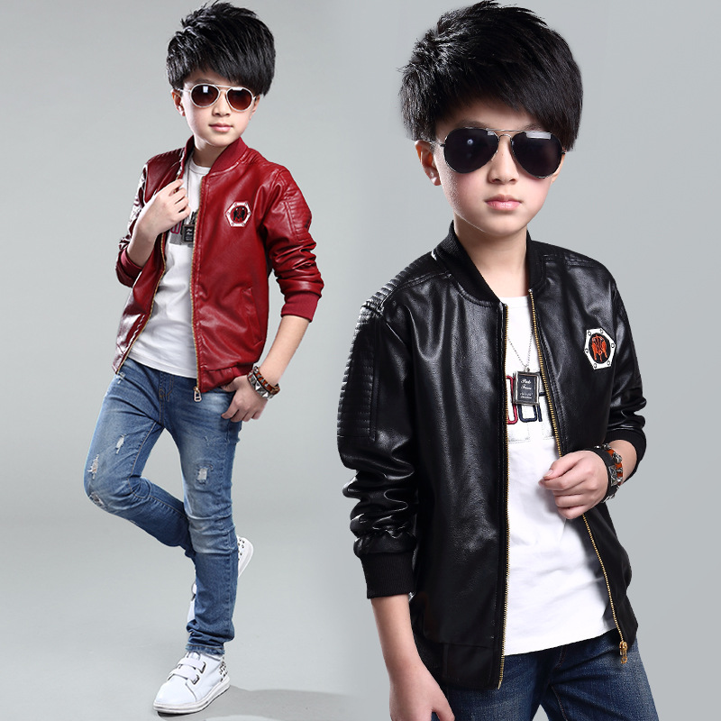 Boys Autumn New Childrens Clothing Korean Baseball Uniform Jacket Outside Wear Trend Kids Red Black Boys Autumn New Childrens Clothing Korean Baseball Uniform Jacket Outside Wear Trend Kids Red Black