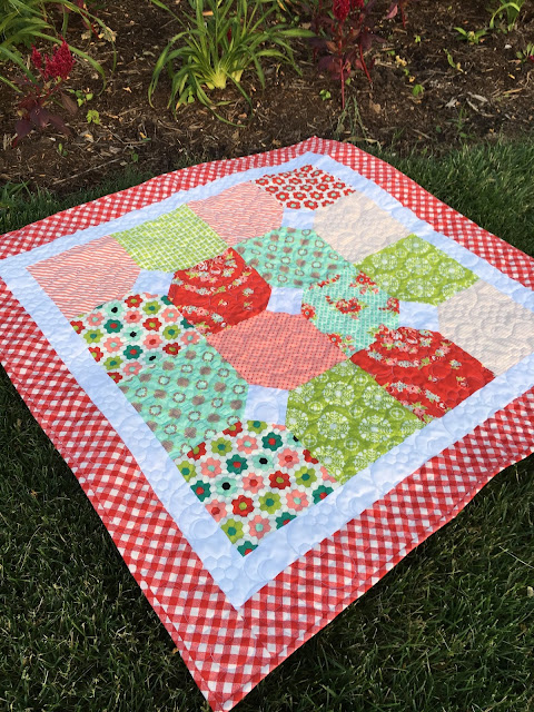 Baby quilt from Sew Sampler box