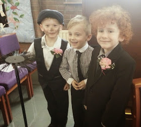 Handsome young men A Wedding chimney sweep