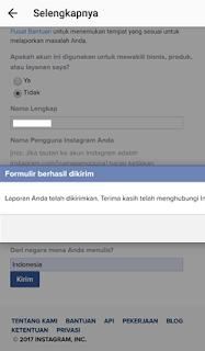 Bagaimana Cara mengembalikan akun instagram yang di blokir 