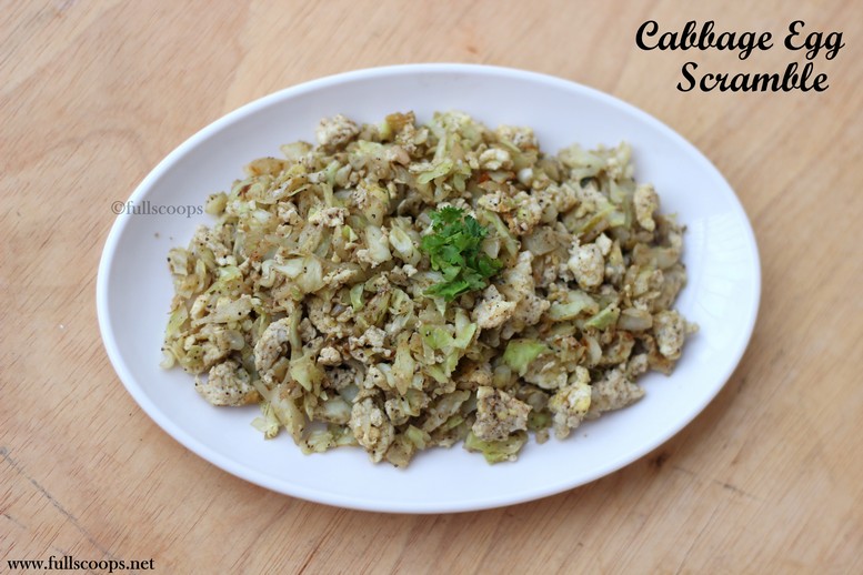 Cabbage Egg Scramble Full Scoops A food blog with easy,simple