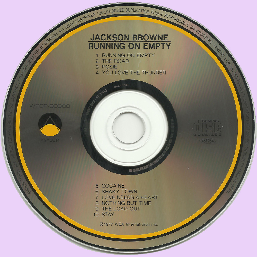 Rockasteria Jackson Browne Running On Empty (1977 us, masterpiece