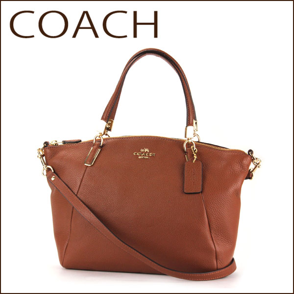 USA Boutique COACH Kelsey Genuine Leather Small Satchel Caramel