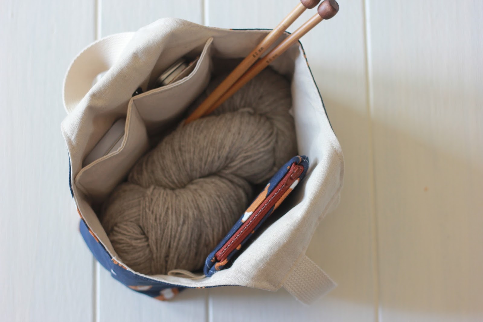 Sew Foxy Knitting Bag Tutorial this handmade life