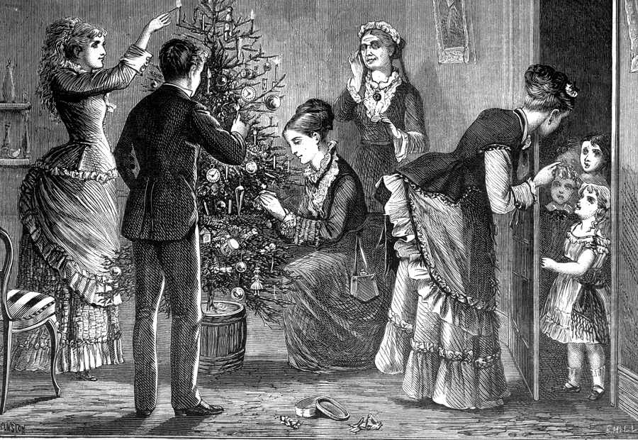 America Christmas 18C comes the Colonial Nation: America Women in The New & to Tree