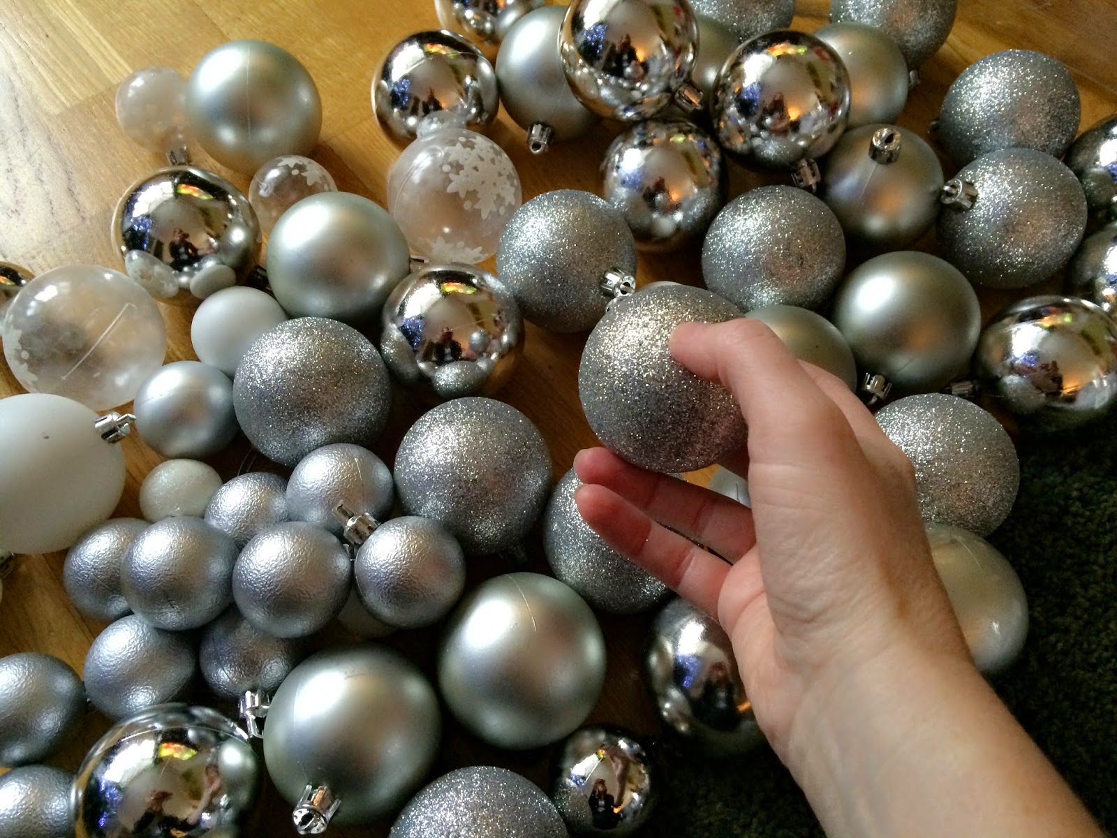 DIY Christmas Bauble Garland Priceless Life Of Mine