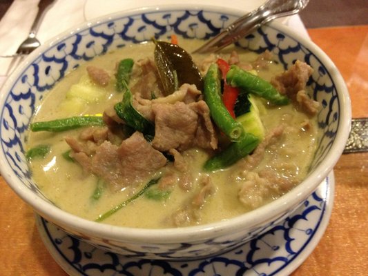 Green Curry with Pork and Zucchini Thai Recipe | Healthy Pork Recipe