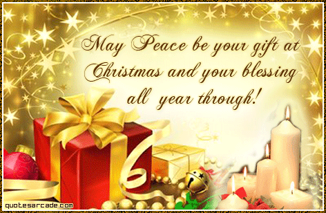May Peace be your gift at Christmas