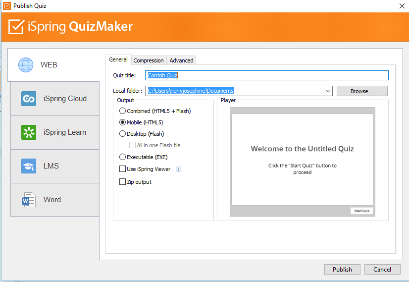 Menjalankan Ispring Quiz Maker Pada Smartphone Android