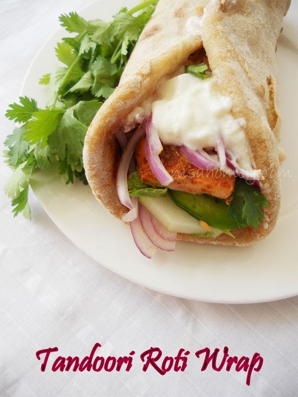 Chicken Tikka Wrap / Tandoori Roti Wrap