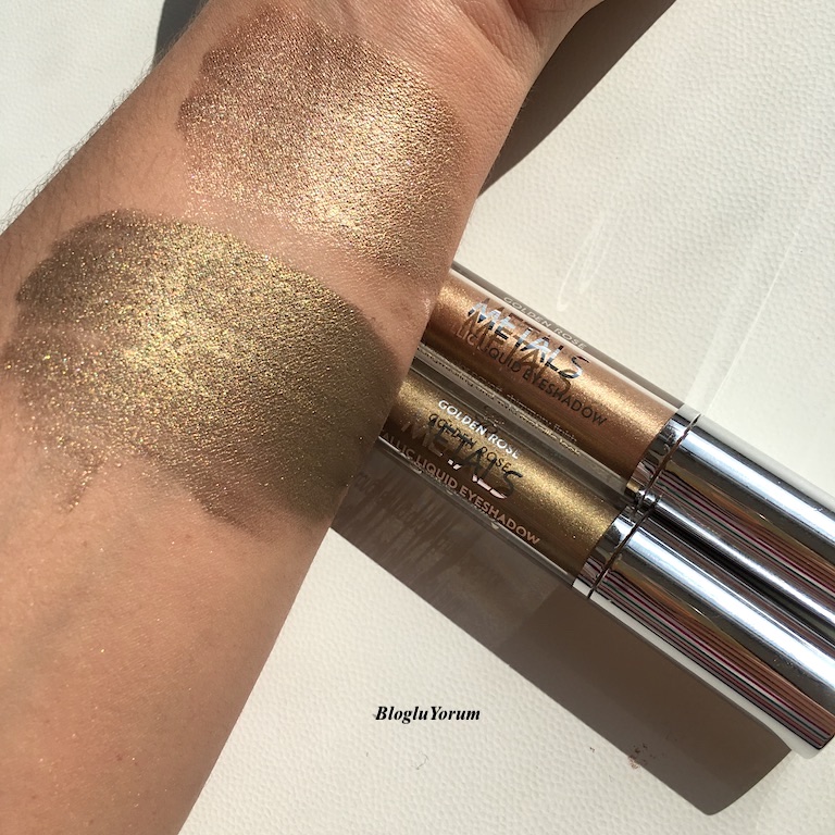 GOLDEN ROSE METALS METALLiC LiQUiD EYESHADOW METALİK LİKİT FARLAR