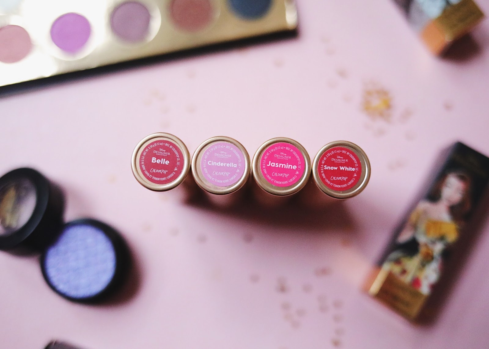 COLOURPOP , DISNEY , DISNEY DESIGNER,A Whole New World,Its A Princess Thing,
