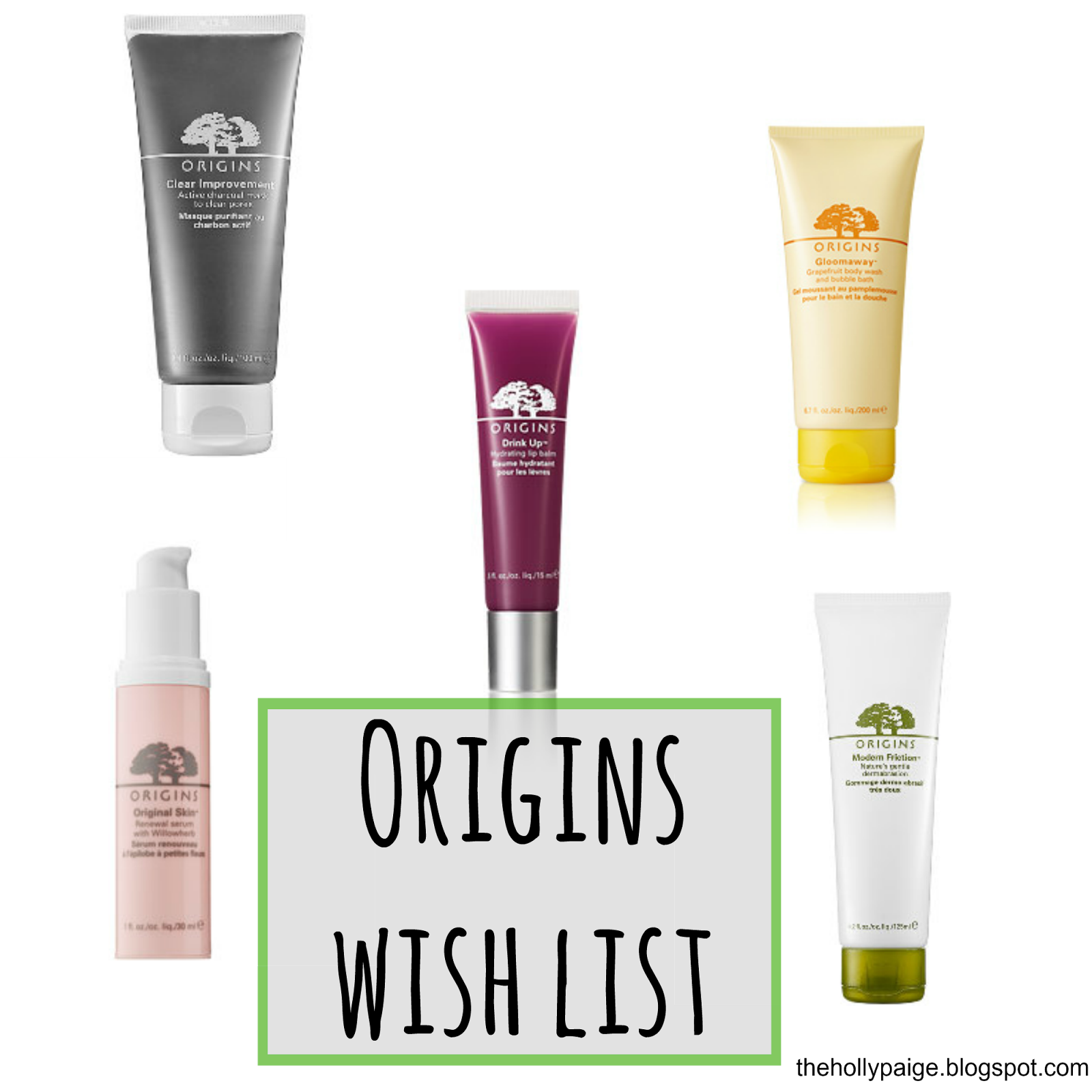 Holly Paige Origins Wish List Holly Paige Origins Wish List
