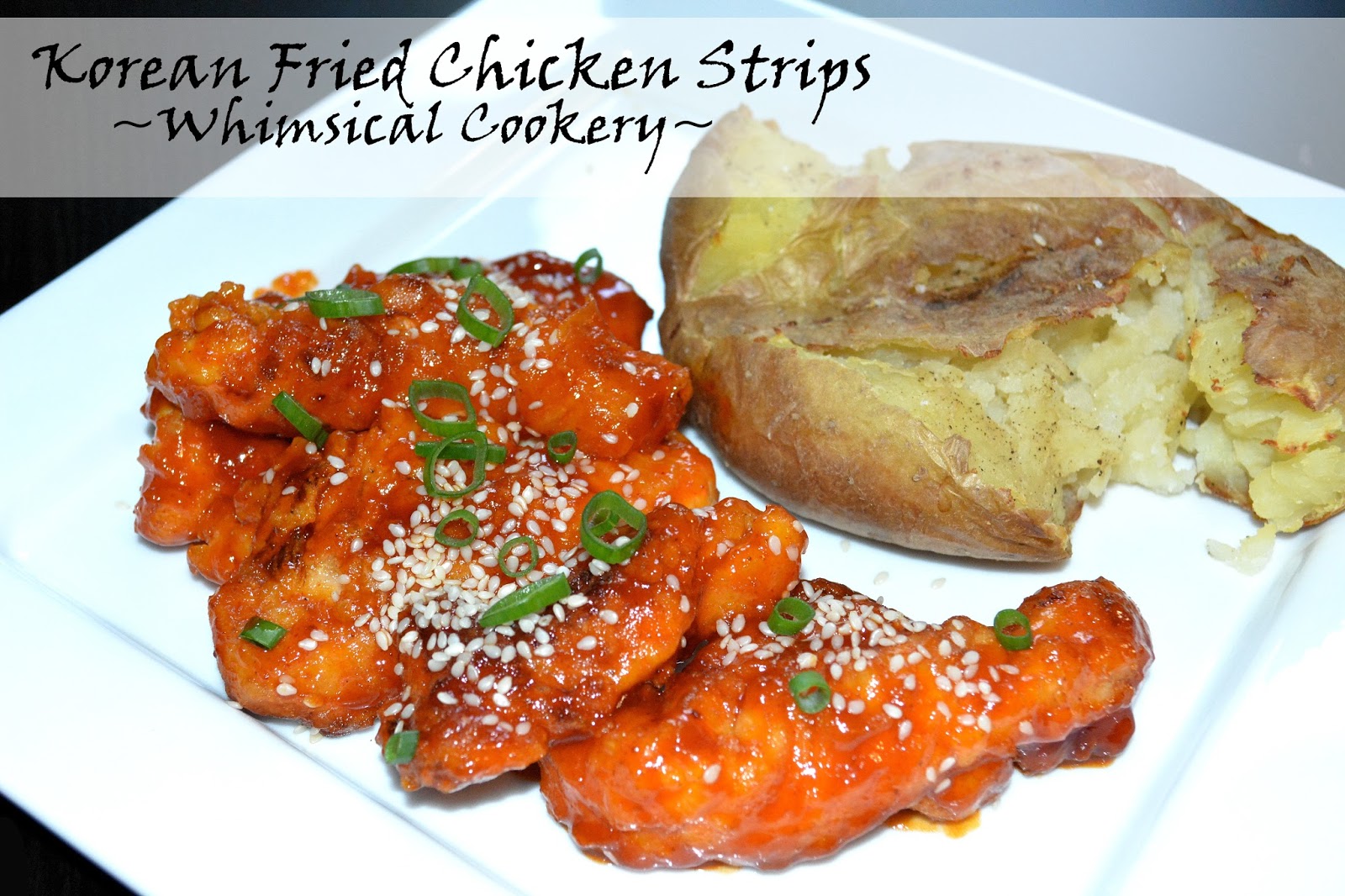 Korean Fried Chicken Strips Whimsical Cookery