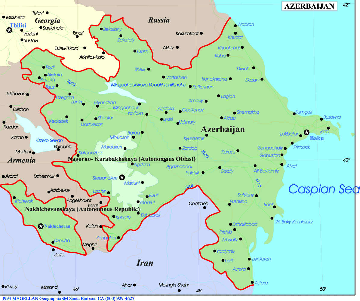 MAPS OF AZERBAIJAN