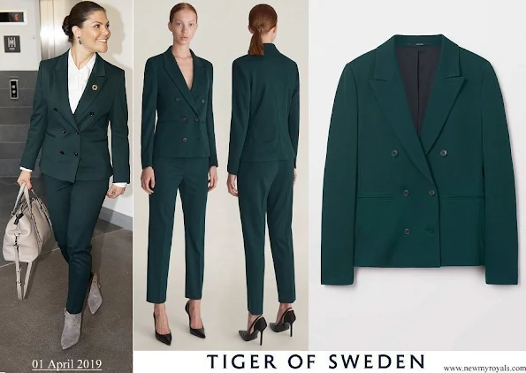 Crown Princess Victoria wore Tiger of Sweden Molena suit