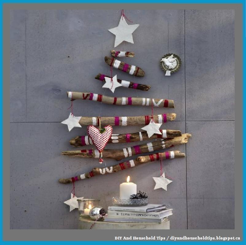 DIY And Household Tips Christmas Wall Tree Made From Branches