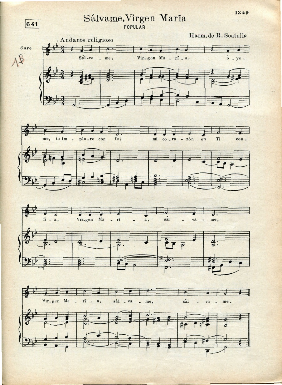 Canciones De Misa Salvame Virgen Maria