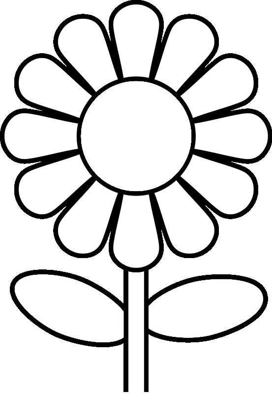 Daisy Flower Coloring Page title=