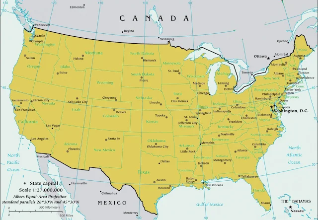 Gambar Peta Amerika Serikat 2