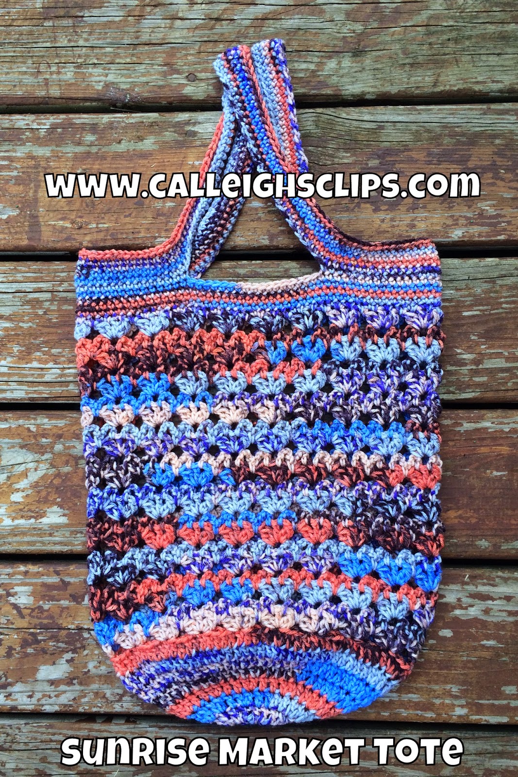 Calleigh's Clips & Crochet Creations: Sunrise Market Tote