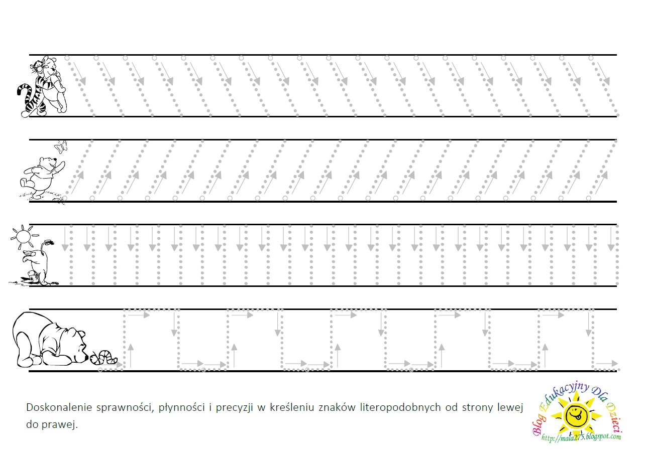 Szlaczki Do Druku Dla 5 Latka BLOG EDUKACYJNY DLA DZIECI: SZLACZKI