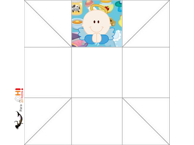 Angel Boy: Free Printable Boxes. the bottom of the box of Angel Boy.