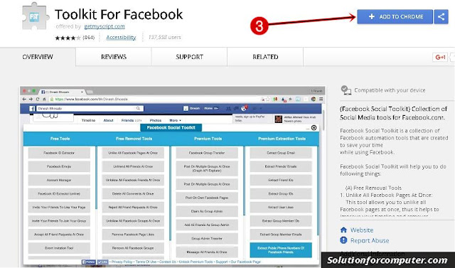 how to install facebook tool kit