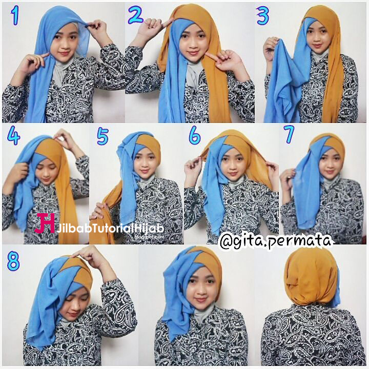 Tutorial Hijab Untuk Ke Pesta Dan Wisuda | tutorial hijab segi empat 2 warna untuk wisuda dan lebaran Tutorial Hijab Untuk Ke Pesta Dan Wisuda | tutorial hijab segi empat 2 warna untuk wisuda dan lebaran