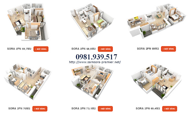 Thiết kết 3D căn hộ 2 phòng ngủ Thiết kết 3D căn hộ 2 phòng ngủ
