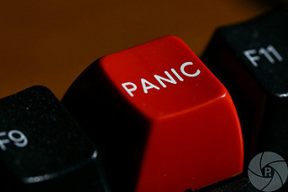 A red panic key
