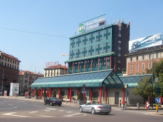 The frontage of Milan's Cadorna railway station was restored in 1999 to a design by Gae Aulenti