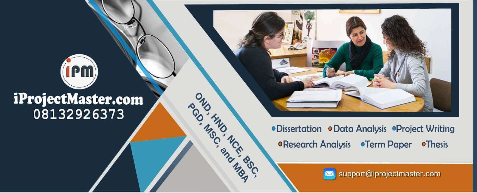 PROJECT TOPICS AND MATERIALS FOR FINAL YEAR STUDENTS