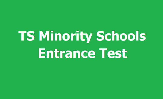 TS Minority Residential Schools Entrance Test 2019 for TMREIS 5th,6th,7th,8th Class Admissions TS Minority Residential Schools Entrance Test