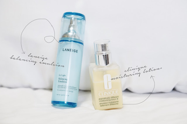 laneige balancing emulsion clinique lotion