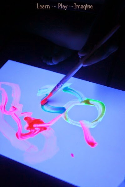 Homemade Glowing Paint ~ Learn Play Imagine