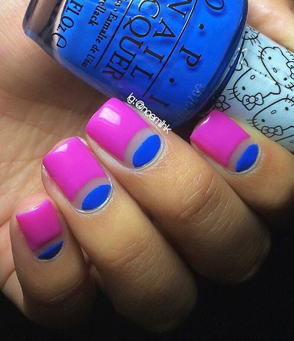 Some "In Trend" Half Moon Nail Art Ideas To Try Some "In Trend" Half Moon Nail Art Ideas To Try