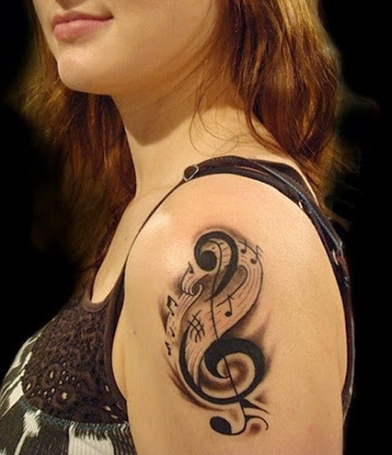 A música Asa Tatuagem na parte Superior das Costas