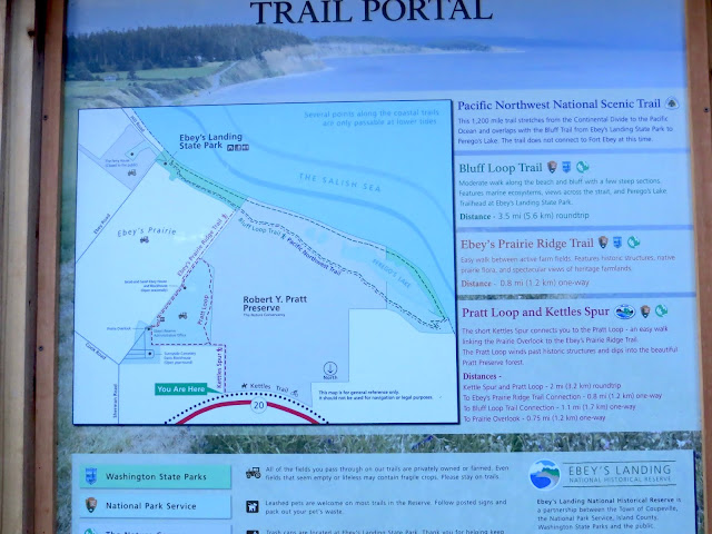 Kettle Spur trailhead at Robert Y. Pratt Preserve, Coupeville, Whidbey Island