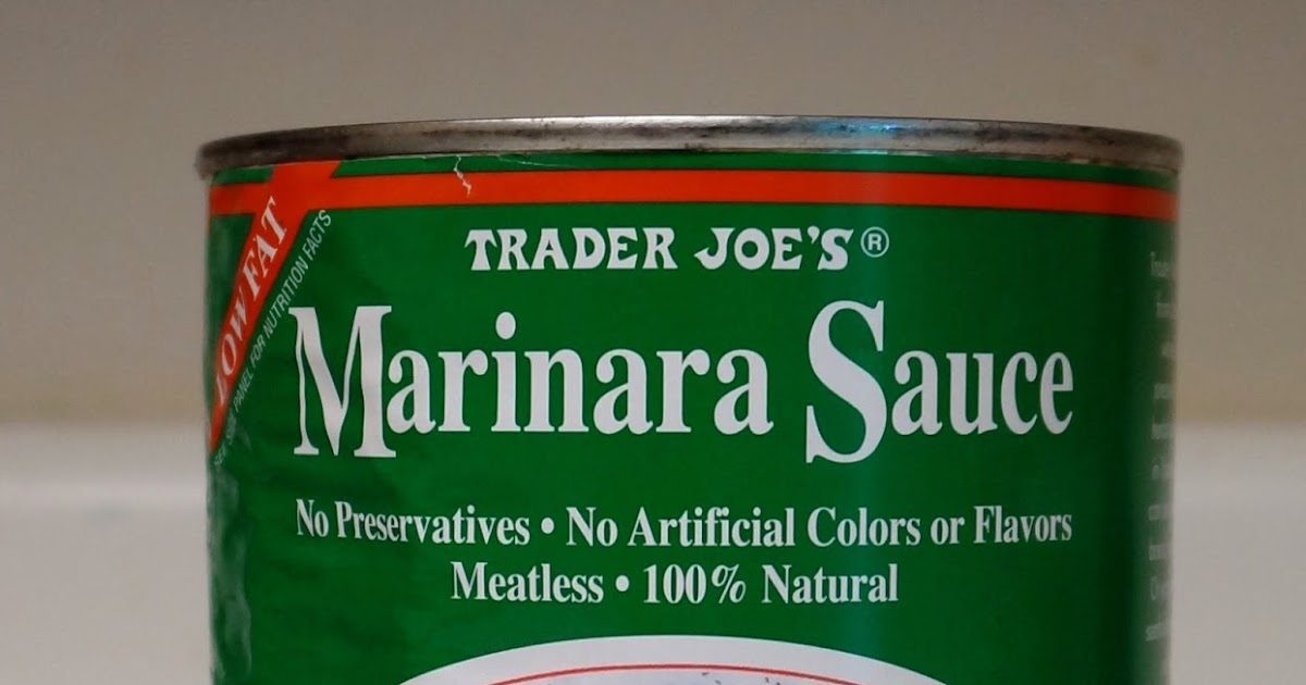 Exploring Trader Joe's Trader Joe's Marinara Sauce