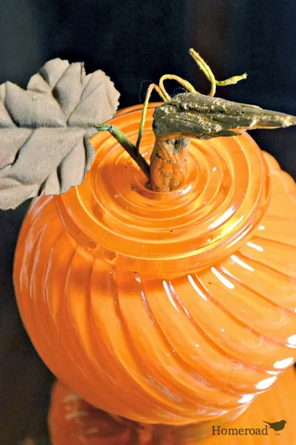 Glass globe pumpkin
