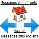 Remplacer Messages plus récents -  Messages plus anciens par des flèches